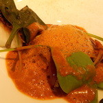 アニエルドール - 真鯛のポワレ　キヌアと桜海老　海老のビスク