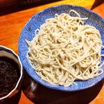 手打ち蕎麦 天ぷら 梅三 - 締めのもり蕎麦、鴨鍋の御汁でいただきました。