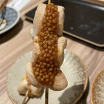 炭火焼鳥issiki - ややレア仕上げ。オーダー時に教えてくれます。