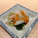 すが弥 - 粒貝と搾菜の四川風ソース