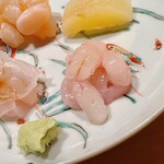 すが弥 - 甘海老。これも脱水の成果か、旨味が濃ゆい