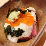 すが弥 - マグロの山掛け。大和芋です