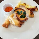 レストランＤｏｎ - 温かいアンティパスト３種盛合わせ