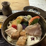 九つ井 - 野菜や、お刺身、天ぷらなど　目にも楽しい