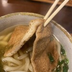 花坊 - 厚いお揚げと薄いお揚げ（2人で訪問したから分けた）