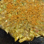 鉄板焼 もんじゃ焼 えにし - カレーもんじゃwithベビースタートッピング