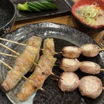 ほまれ - ピーマンチーズ、しそささみ、もつ煮