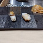 銀座のみこ寿司 - 蝦夷鮑,つぶ貝