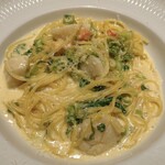 いたりあ亭 - 帆立貝柱のクリームソーススパゲッティー