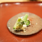 一止廬川口 - ブロッコリーの天ぷら