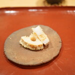 一止廬川口 - レンコンの天ぷら