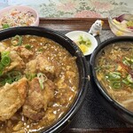 中国料理 頤和園 - 唐揚げ麻婆丼