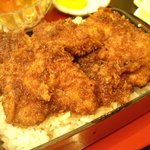 瓢亭 - ソースカツ丼のアップ