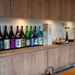 白金台こばやし - 日本酒はメニューと同じ並び順でした