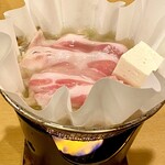 吾愛人 - 吾愛人会席　六白黒豚しゃぶ紙鍋