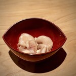 匠 進吾 - 真鱈の白子　醤油漬け。
      今回は醤油漬けで。白子も、もうそろそろ終わりだそう。