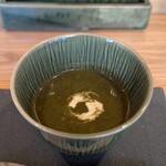 焼鳥火團 - ちぢみほうれん草の鶏スープ