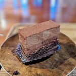 楽風 - 冷抹茶セット  チョコレートケーキ