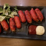 鉄板居酒屋ひととき - 赤ウィンナー