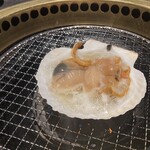 居酒屋 勇旬 いか太郎 - ほたて焼(1,050円)
      →テーブル中央の網で焼きます。塩で味付けられており、醤油無しでも全然いけます。