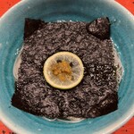 道後 海舟 - 温物：天然鯛の出汁そうめん（五志喜そうめん）、新海苔（三國屋）