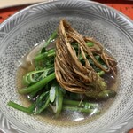 道後 海舟 - 鍋：キジ（鬼北町）と天然セリ