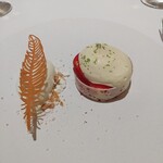 シェ ケンタロウ - イチゴ・ココナッツのメレンゲ・マスカルポーネ栗０ム