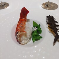 シェ ケンタロウ - 地伊勢海老・スープドポワソン（スープを入れる前）