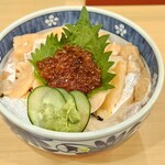 築地すし 竹若 - トロサーモン親子丼