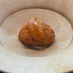 環坂 - せいこ蟹のクロケット里芋マッシュトマトソース