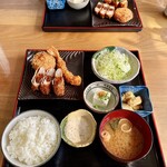 ひさや - エビフライ・ヒレカツ・カニコロ＋タルタル