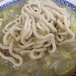 塩山館食堂 - かなりの太麺