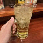 万国酒場 煮込とビール - ハイボール(大)のサイズ感♪