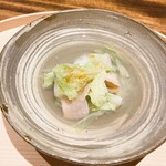 温石 - ハマグリと白菜との鍋仕立て