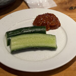 鶏焼肉のんき - 箸休め かち割りきゅうり