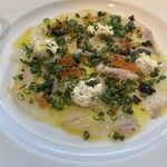 284769472 - 鮮魚のカルパッチョ　本日はヒラメ