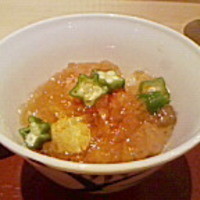 しゅん逢 紗々木 - みすじ肉と穴子と水ナスのジュレ