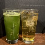 居酒屋 黒電話 - 緑茶割り638円
京都宇治抹茶割り880円