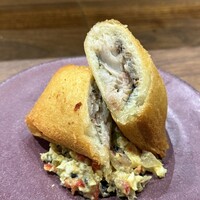 恵比寿ビストロ 猫も杓子も - ハイブリッドアジフライ1,100円