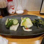 鶏豚ちゃん ろっか - 漬物盛り合わせ