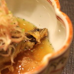 旬席 鈴江 - 稚鮎の素揚げ　甘酢餡かけ