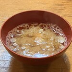 ミキ寿司 - 天使のエビの味噌汁