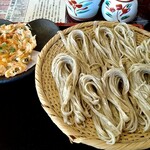 蕎麦処つゆ下梅の花 - そば一人前＆桜えびかきあげ