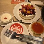 国産牛焼肉くいどん - セットデザートと無料クーポンのバースデーケーキ！