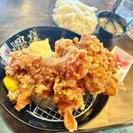 五代目麺や蝦夷 - 唐揚げ定食