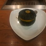 焼肉うしごろ - まるごとカボチャのアイスクリーム・その1です。