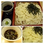 因幡うどん - 麺は福岡らしい「やわ麺」ですが、冷たい方が柔らかさを余り感じず美味しく思えました。