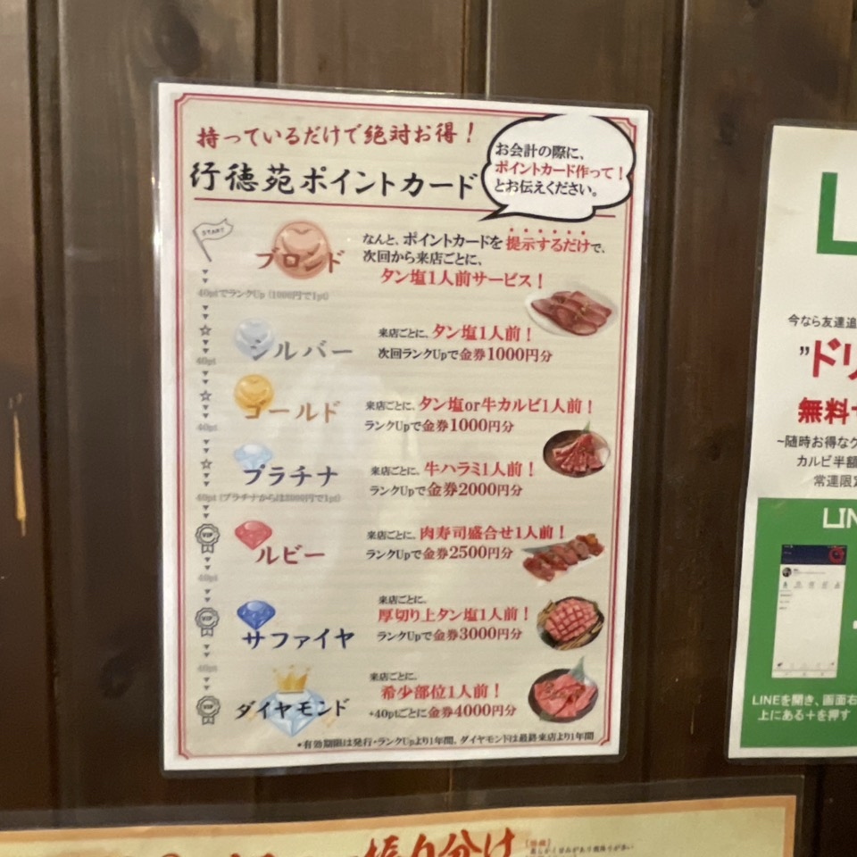 メニュー写真 : 黒毛和牛一頭買い 焼肉行徳苑 - 行徳/焼肉 | 食べログ