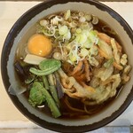 榑木川 - かき揚げ山菜玉子そば