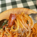 サイゼリヤ - パスタ熱々でした